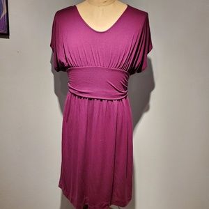 Merona Tie Waist Maroon Dress Size 1